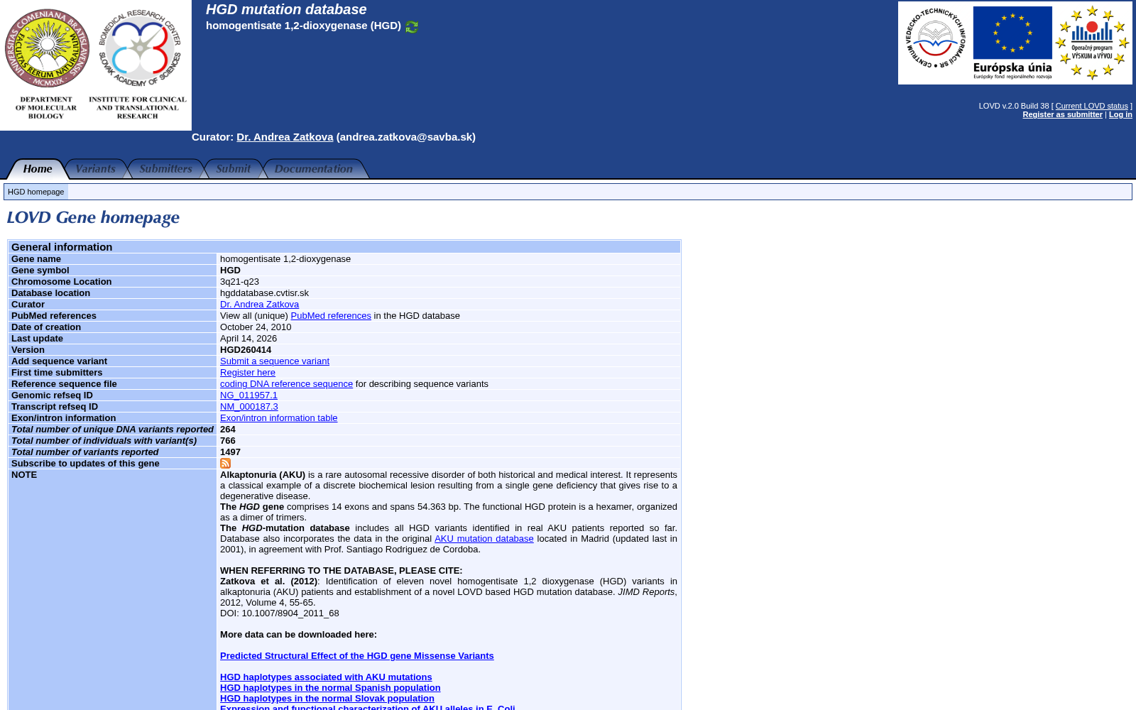 HGD mutation database 数据集图片