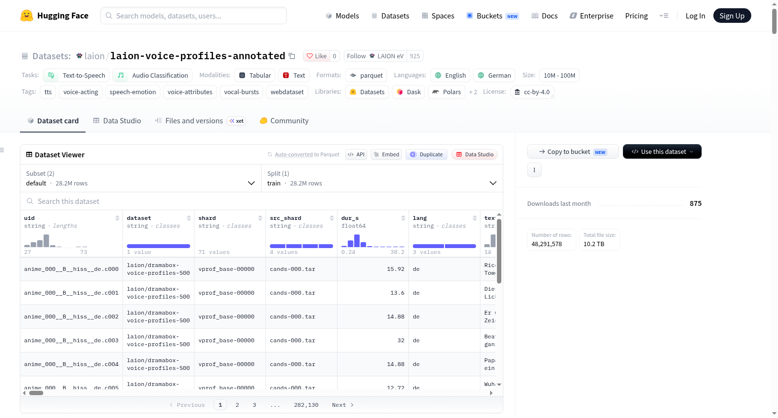 laion-voice-profiles-annotated 数据集图片