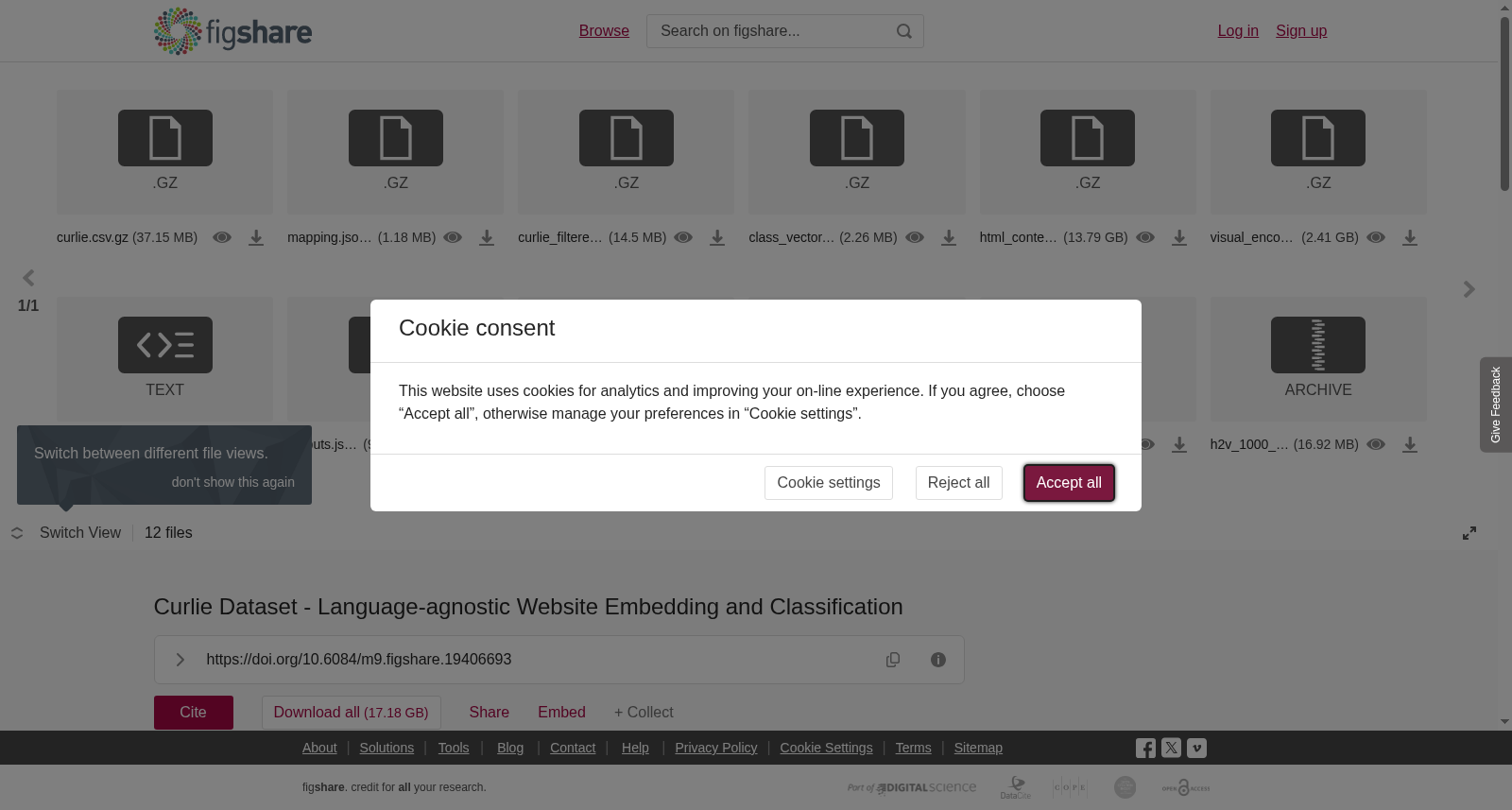 Curlie Dataset - Language-agnostic Website Embedding and Classification 数据集图片