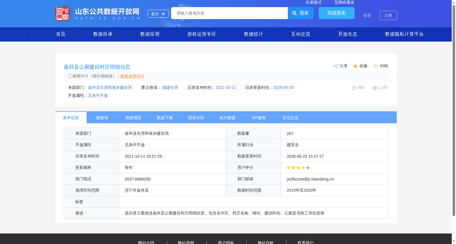 嘉祥县公厕建设村庄明细信息 数据集图片