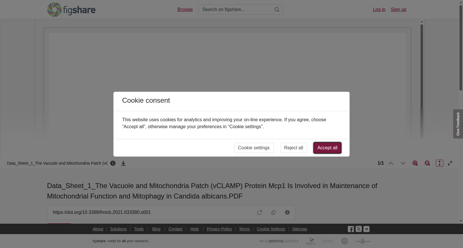 Data_Sheet_1_The Vacuole and Mitochondria Patch (vCLAMP) Protein Mcp1 Is Involved in Maintenance of Mitochondrial Function and Mitophagy in Candida albicans.PDF 数据集图片