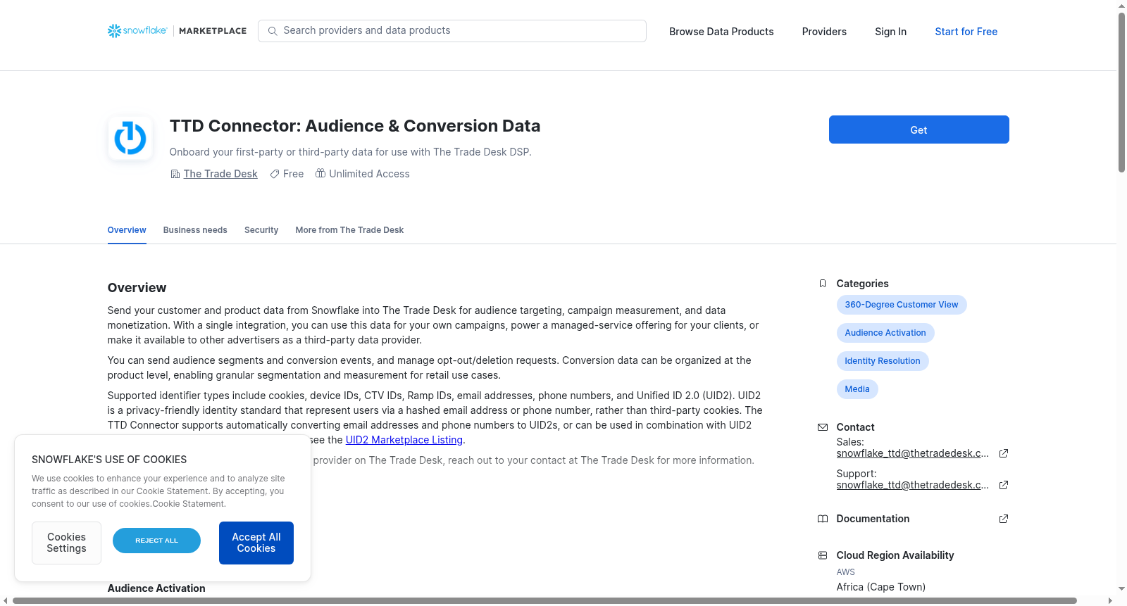 TTD Connector: Audience & Conversion Data 数据集图片