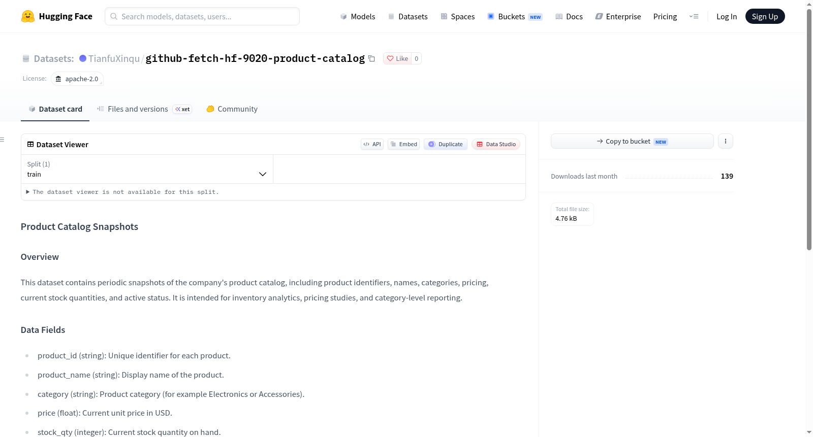 github-fetch-hf-9020-product-catalog 数据集图片