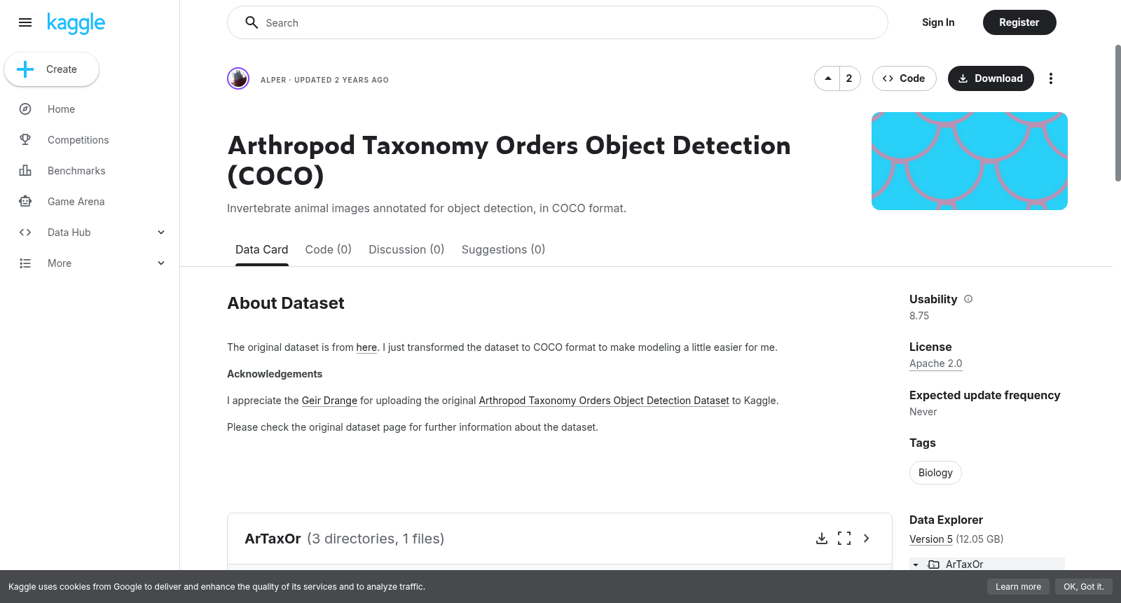 Arthropod Taxonomy Orders Object Detection (COCO) 数据集图片