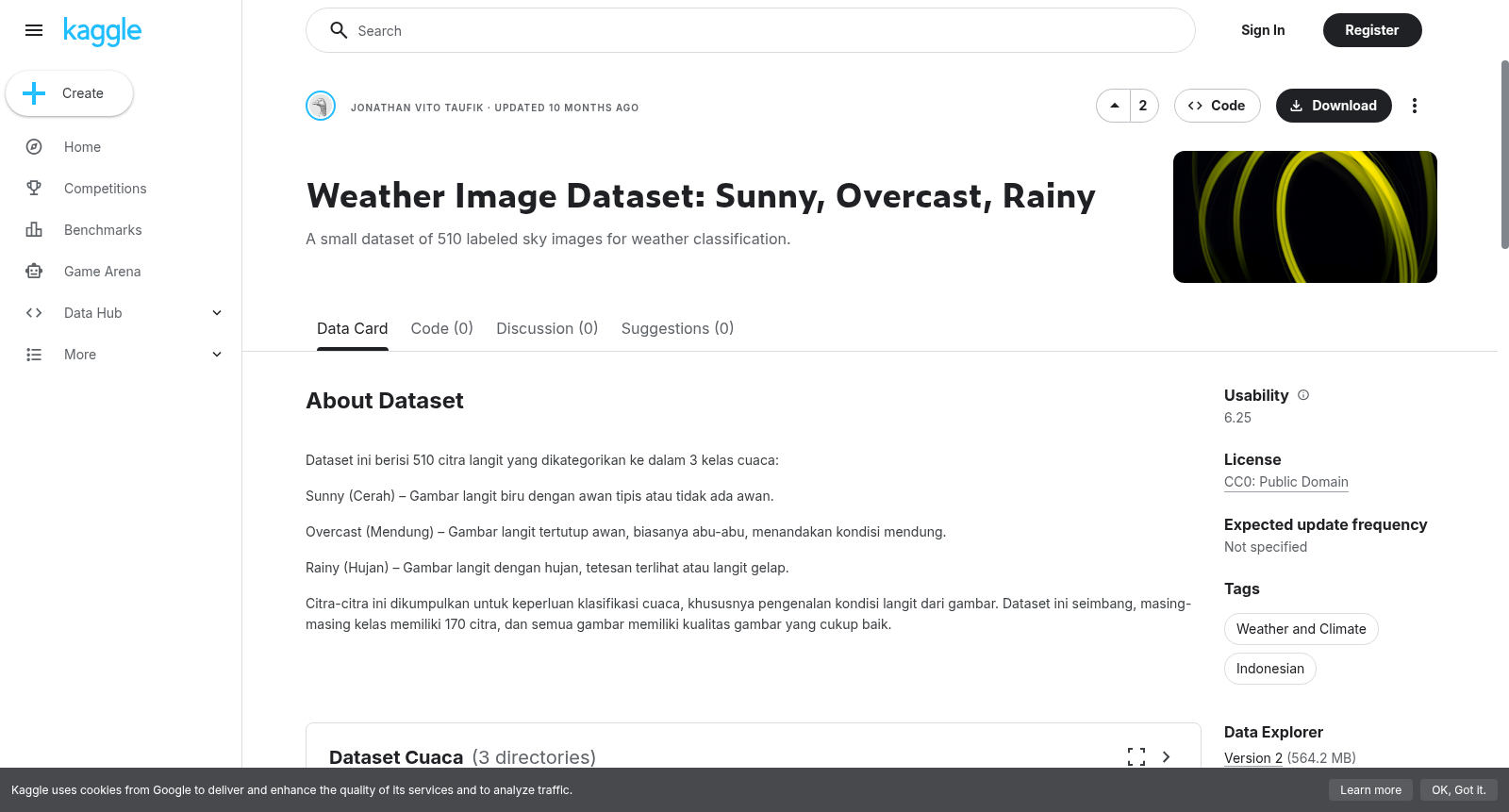 Weather Image Dataset: Sunny, Overcast, Rainy 数据集图片
