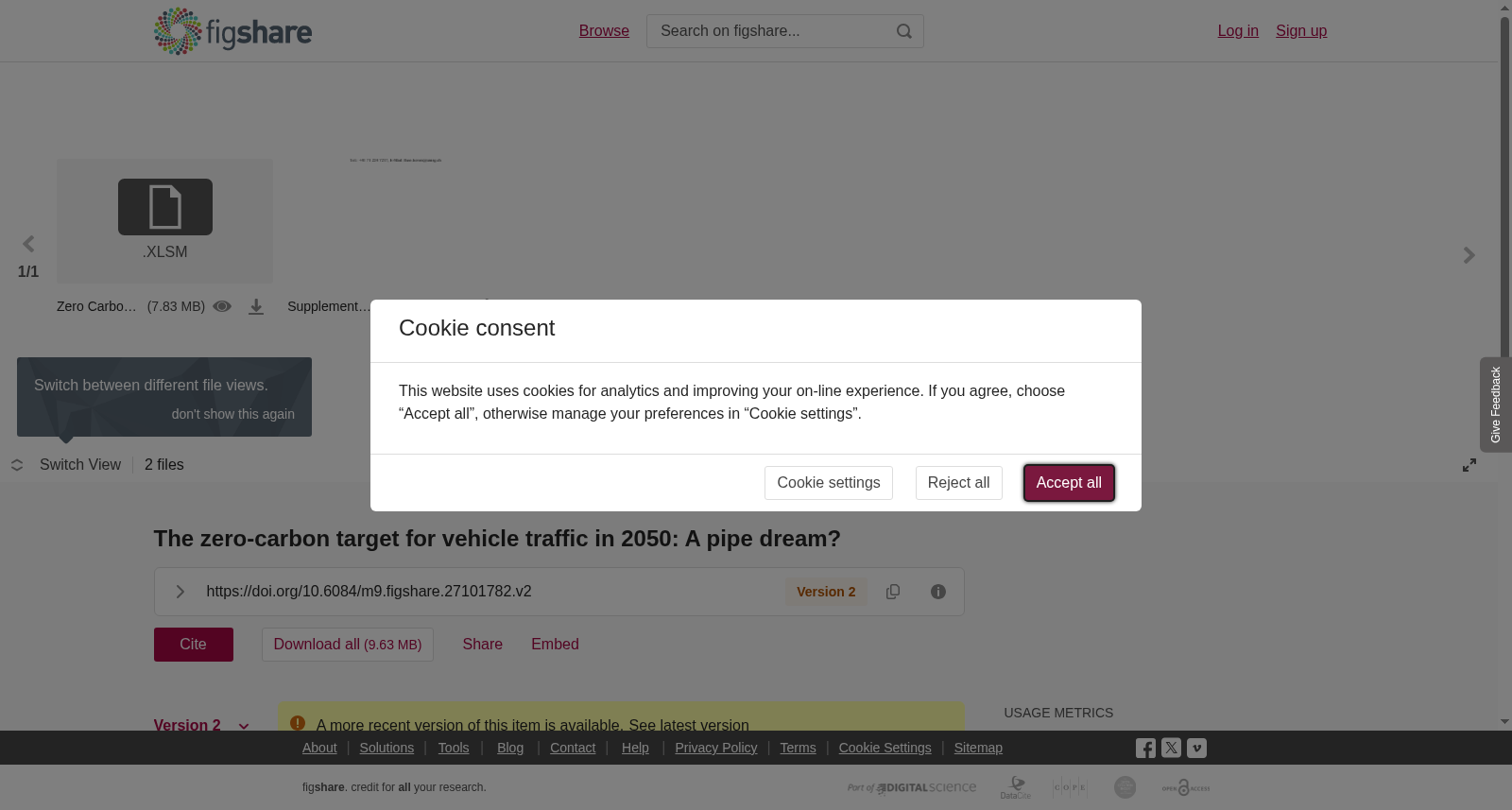 <b>The zero-carbon target for vehicle traffic in 2050: A pipe dream?</b> 数据集图片
