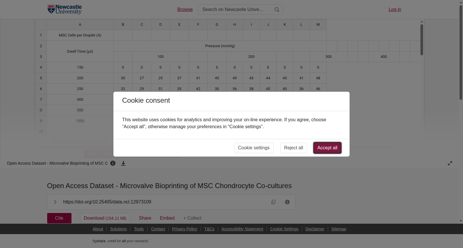 Open Access Dataset - Microvalve Bioprinting of MSC Chondrocyte Co-cultures 数据集图片