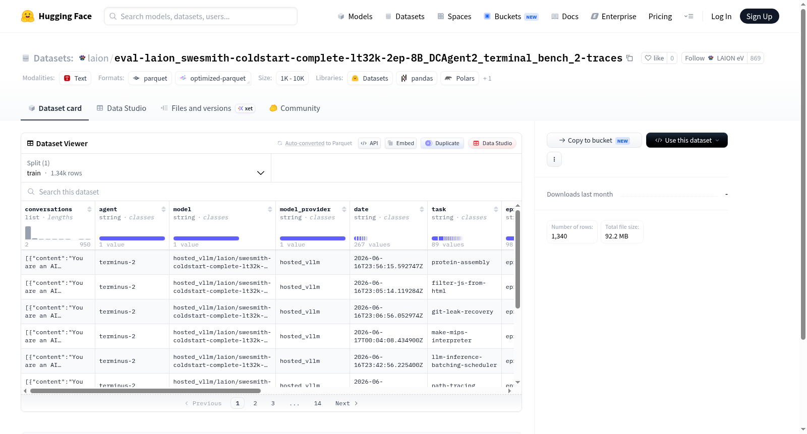 eval-laion_swesmith-coldstart-complete-lt32k-2ep-8B_DCAgent2_terminal_bench_2-traces 数据集图片
