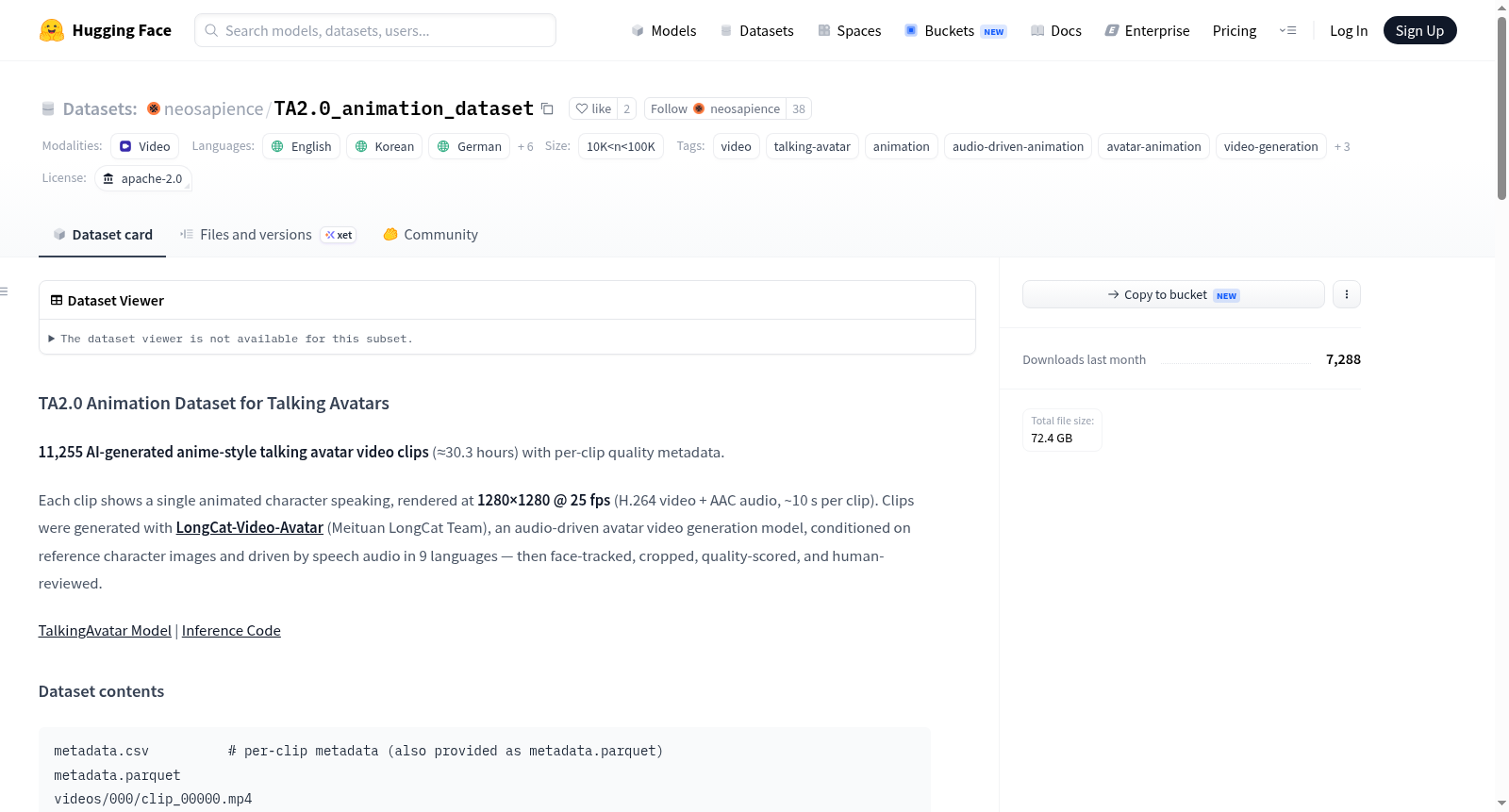 TA2.0_animation_dataset 数据集图片