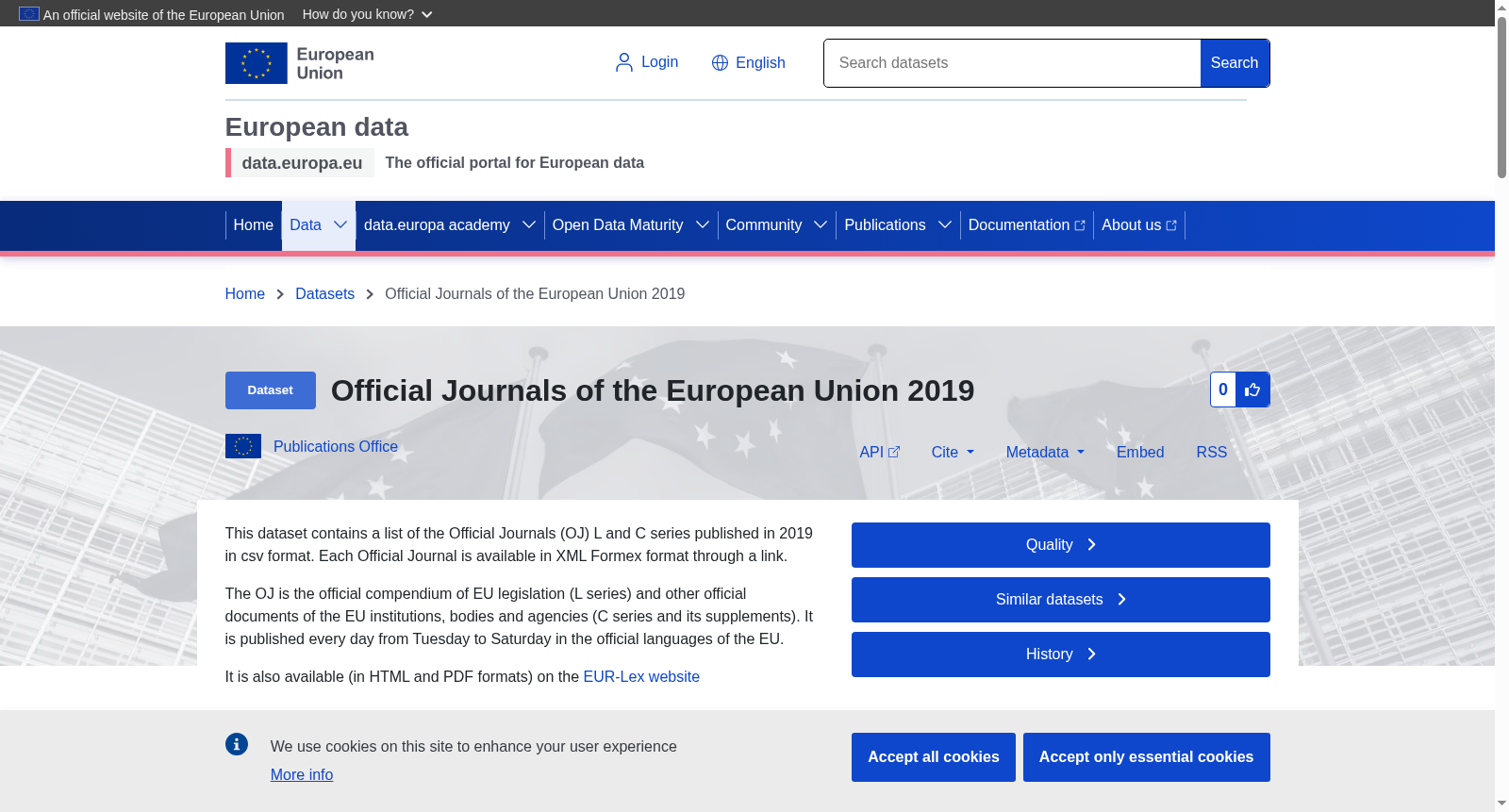 Official Journals of the European Union 2019 数据集图片