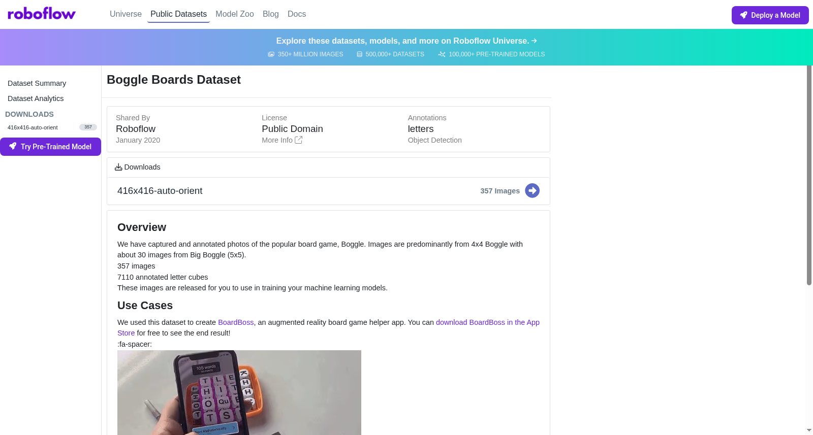 Boggle Boards Object Detection Dataset 数据集图片