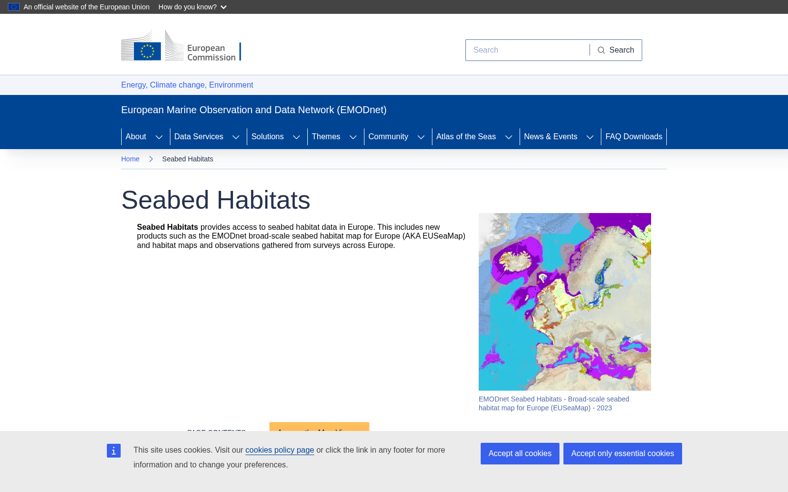 EMODnet Seabed Habitats 数据集图片