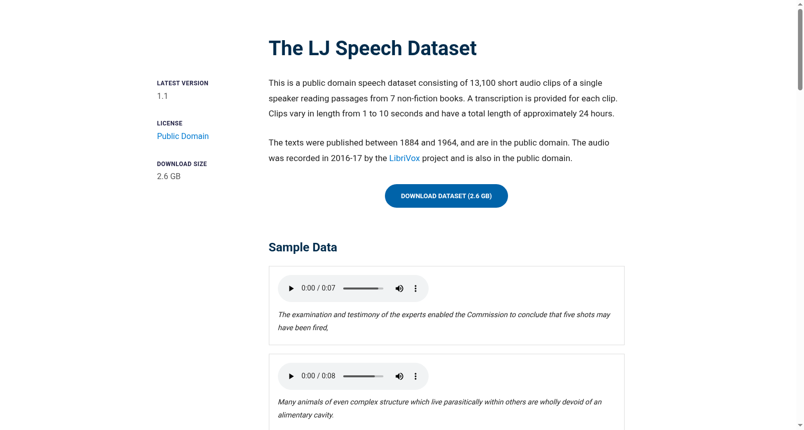LJSpeech 数据集图片