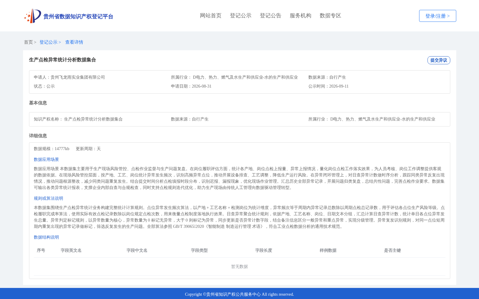生产点检异常统计分析数据集合 数据集图片