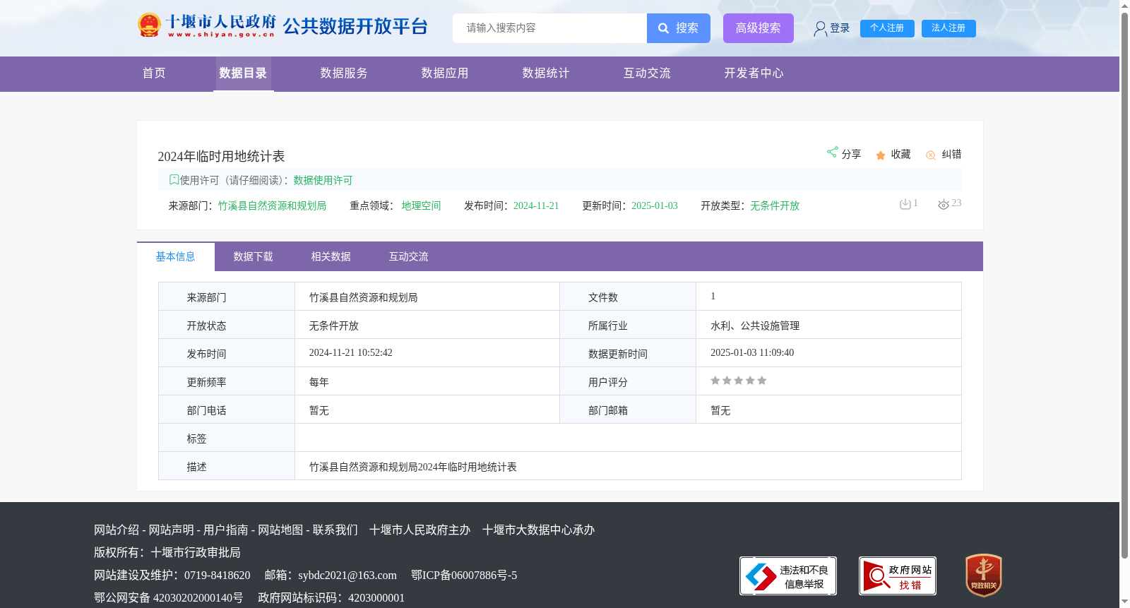 2024年临时用地统计表 数据集图片