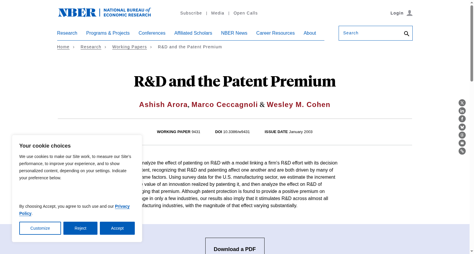 R&D and the Patent Premium 数据集图片