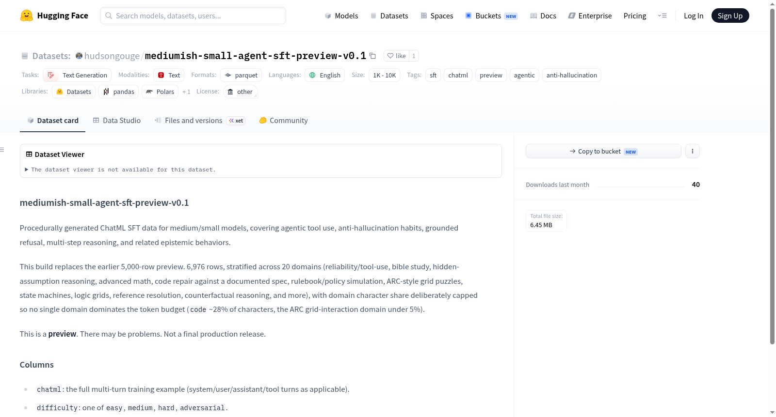 mediumish-small-agent-sft-preview-v0.1 数据集图片
