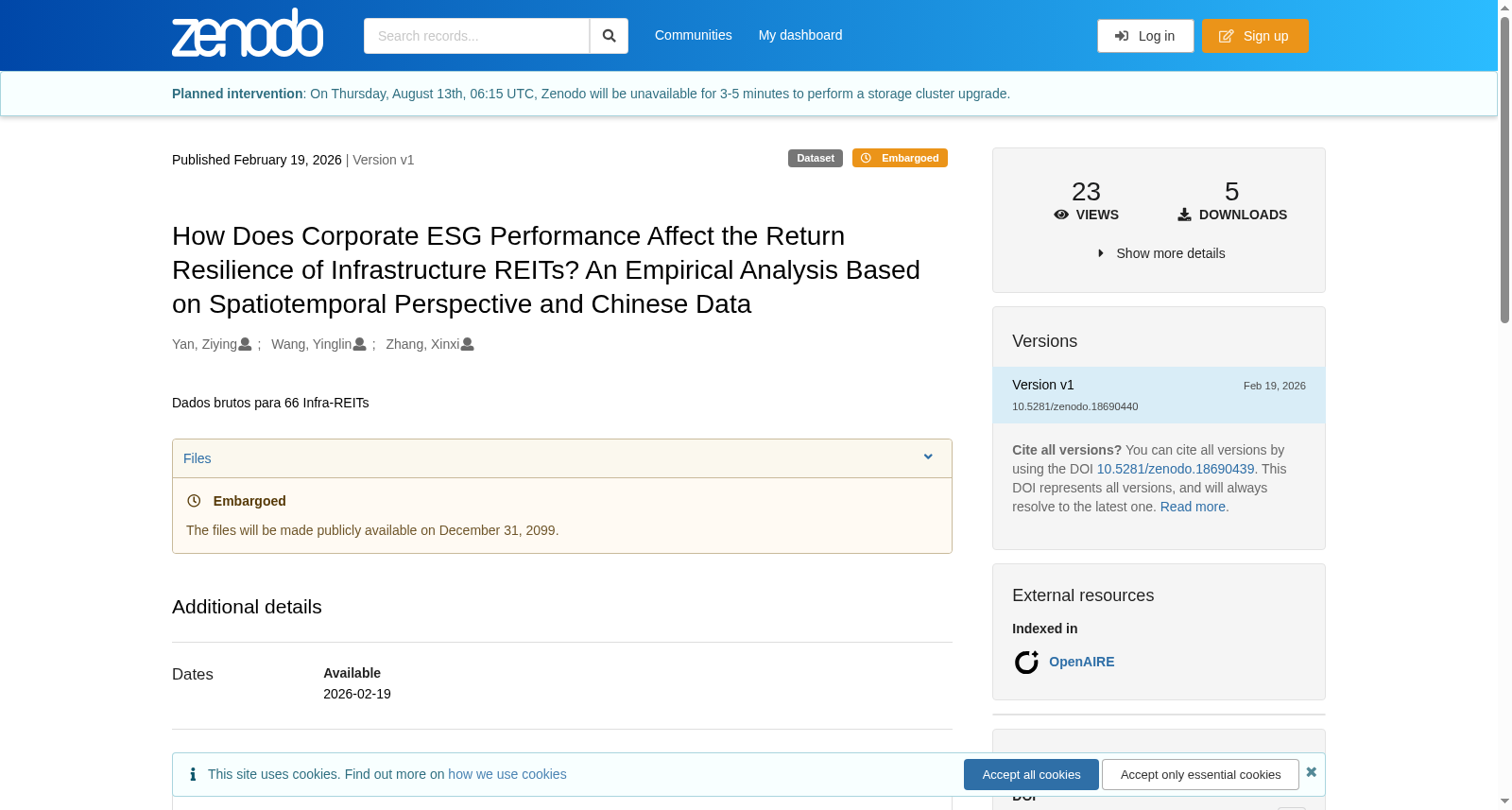 How Does Corporate ESG Performance Affect the Return Resilience of Infrastructure REITs? An Empirical Analysis Based on Spatiotemporal Perspective and Chinese Data 数据集图片