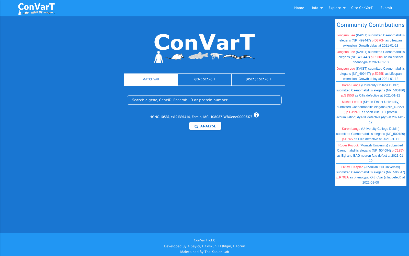The conserved clinical variation visualization tool 数据集图片