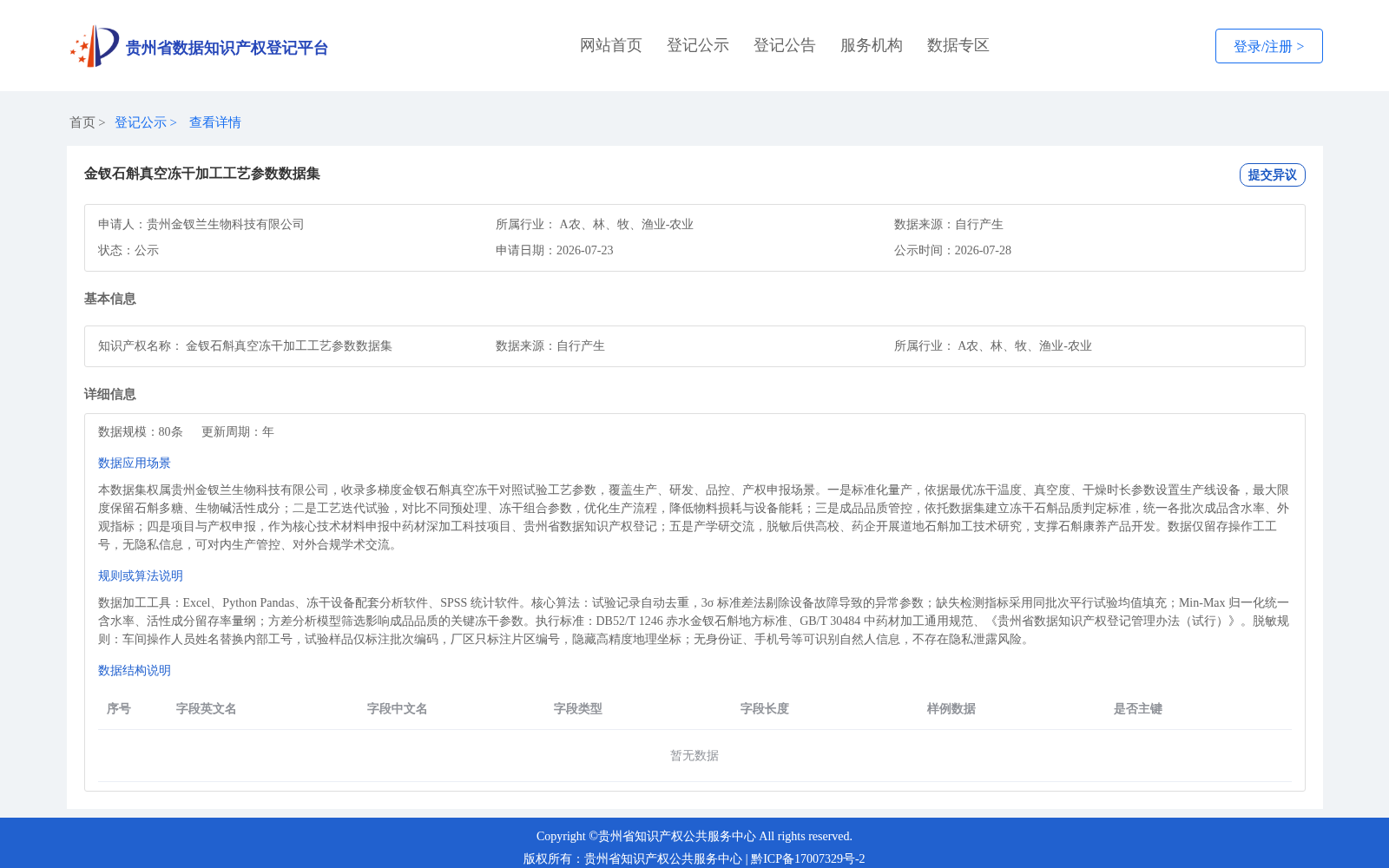 金钗石斛真空冻干加工工艺参数数据集 数据集图片