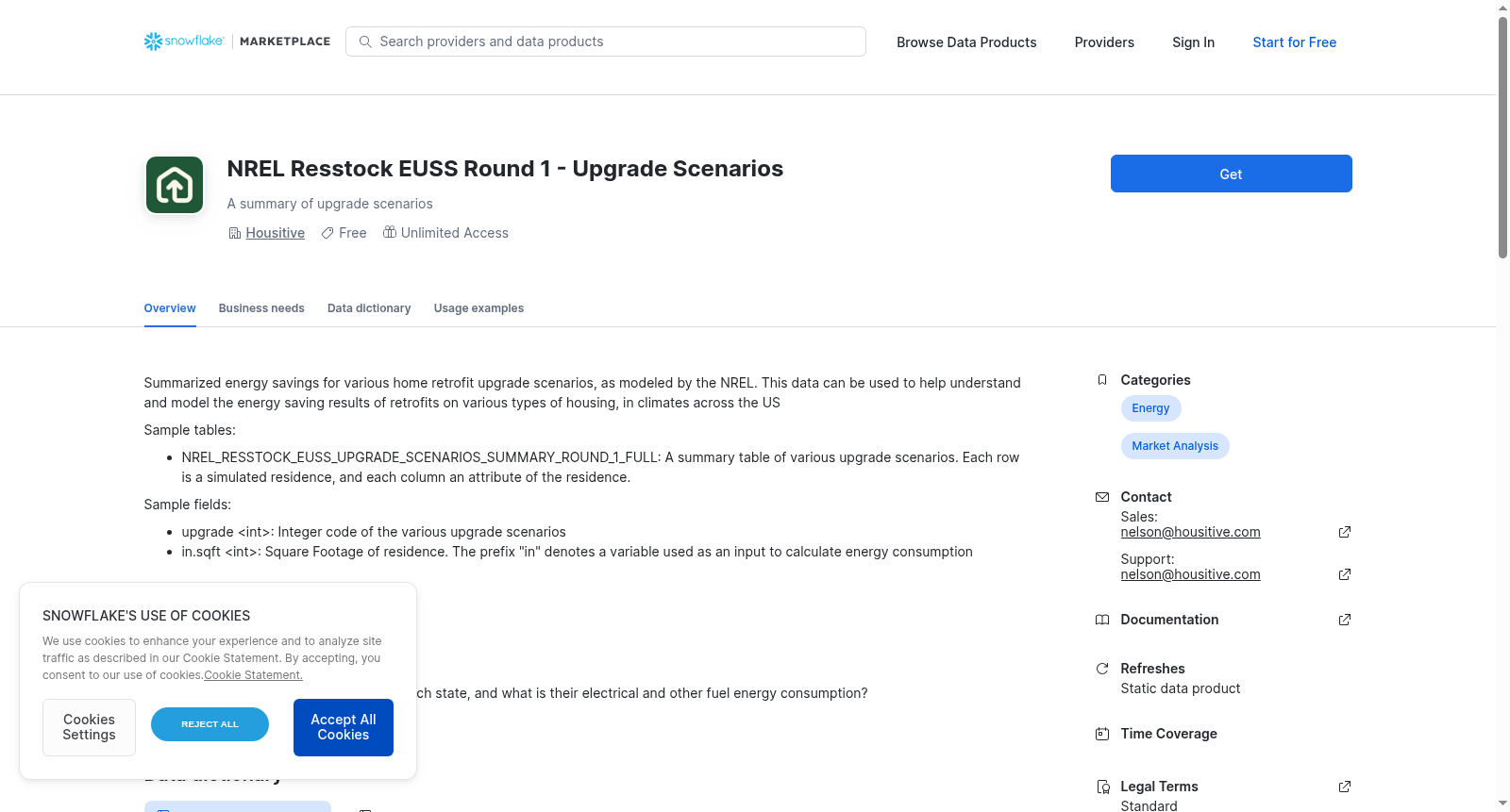 NREL Resstock EUSS Round 1 - Upgrade Scenarios 数据集图片
