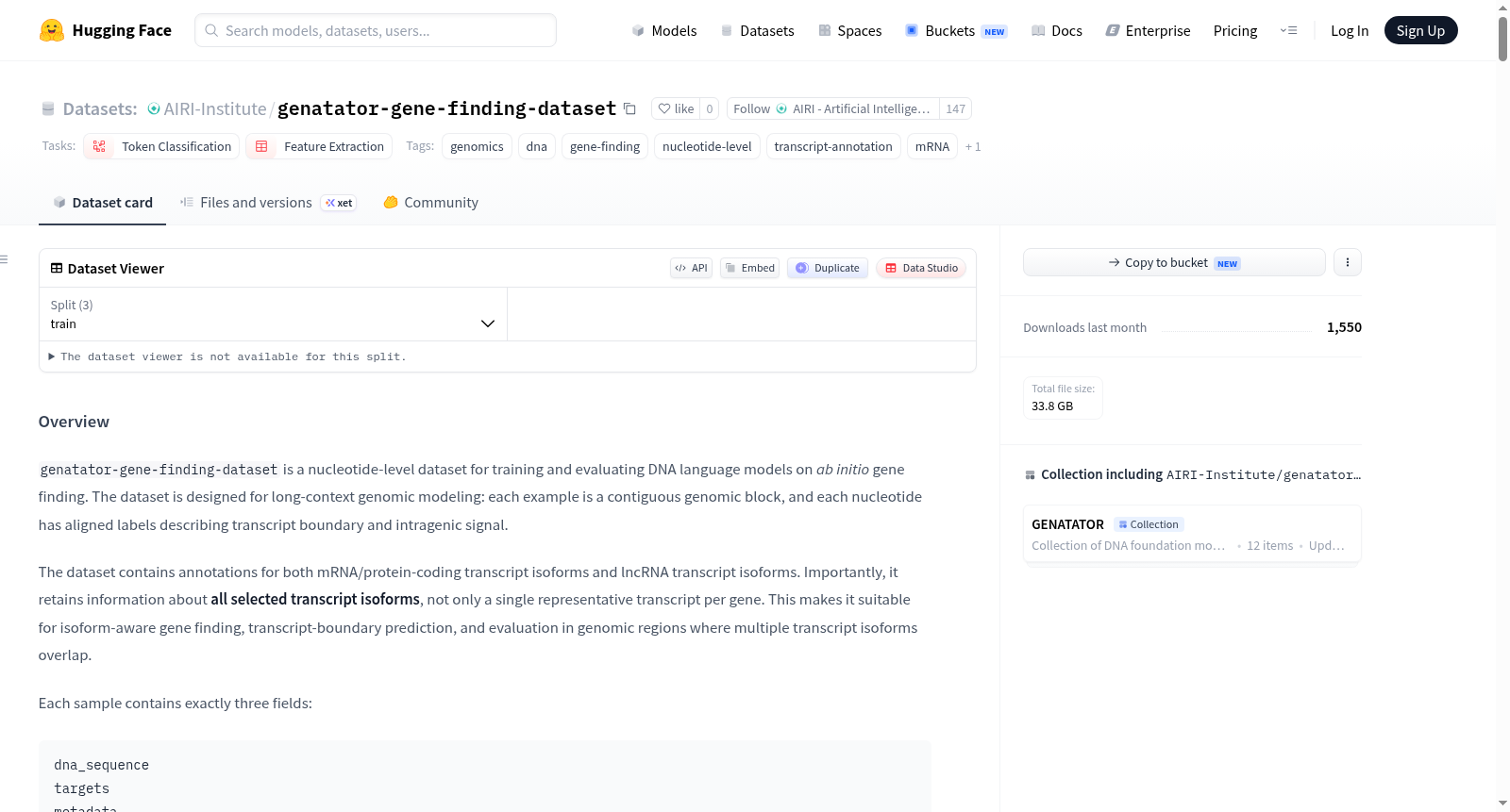 AIRI-Institute/genatator-gene-finding-dataset 数据集图片