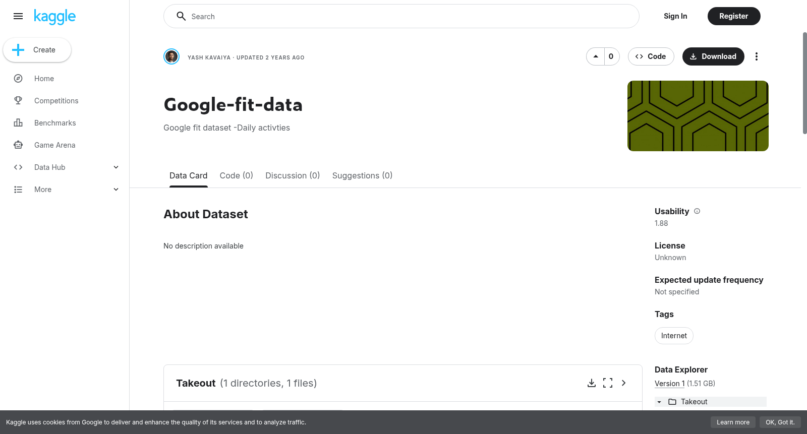Google-fit-data 数据集图片