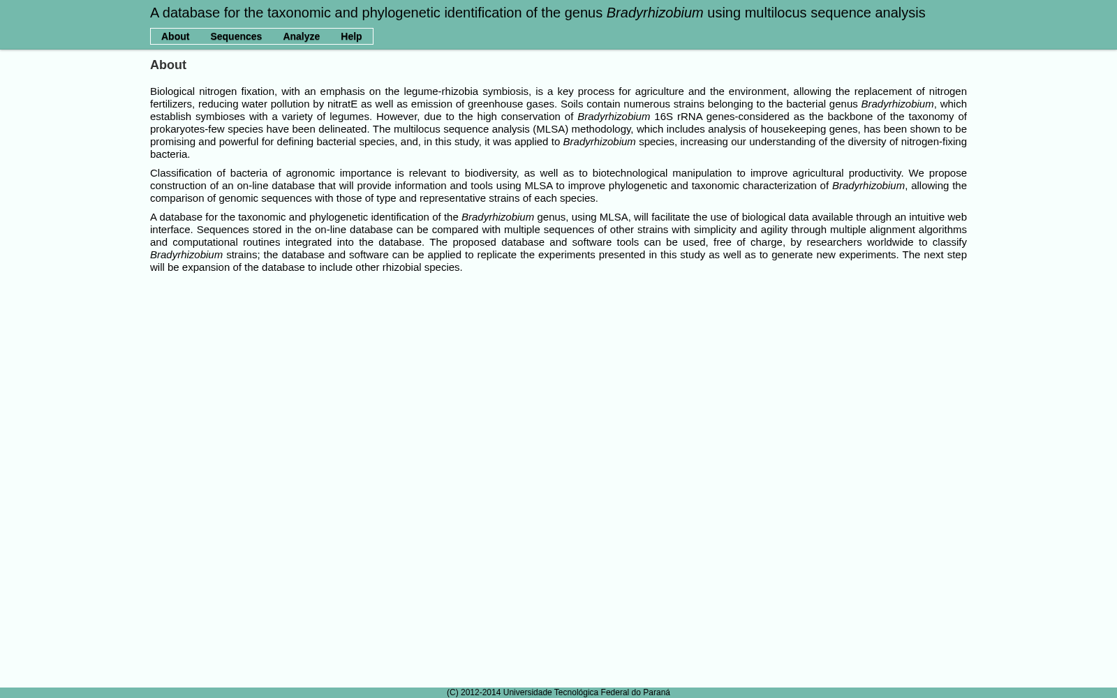 Taxonomic and Phylogenetic identification of the genus Bradyrhizobium 数据集图片