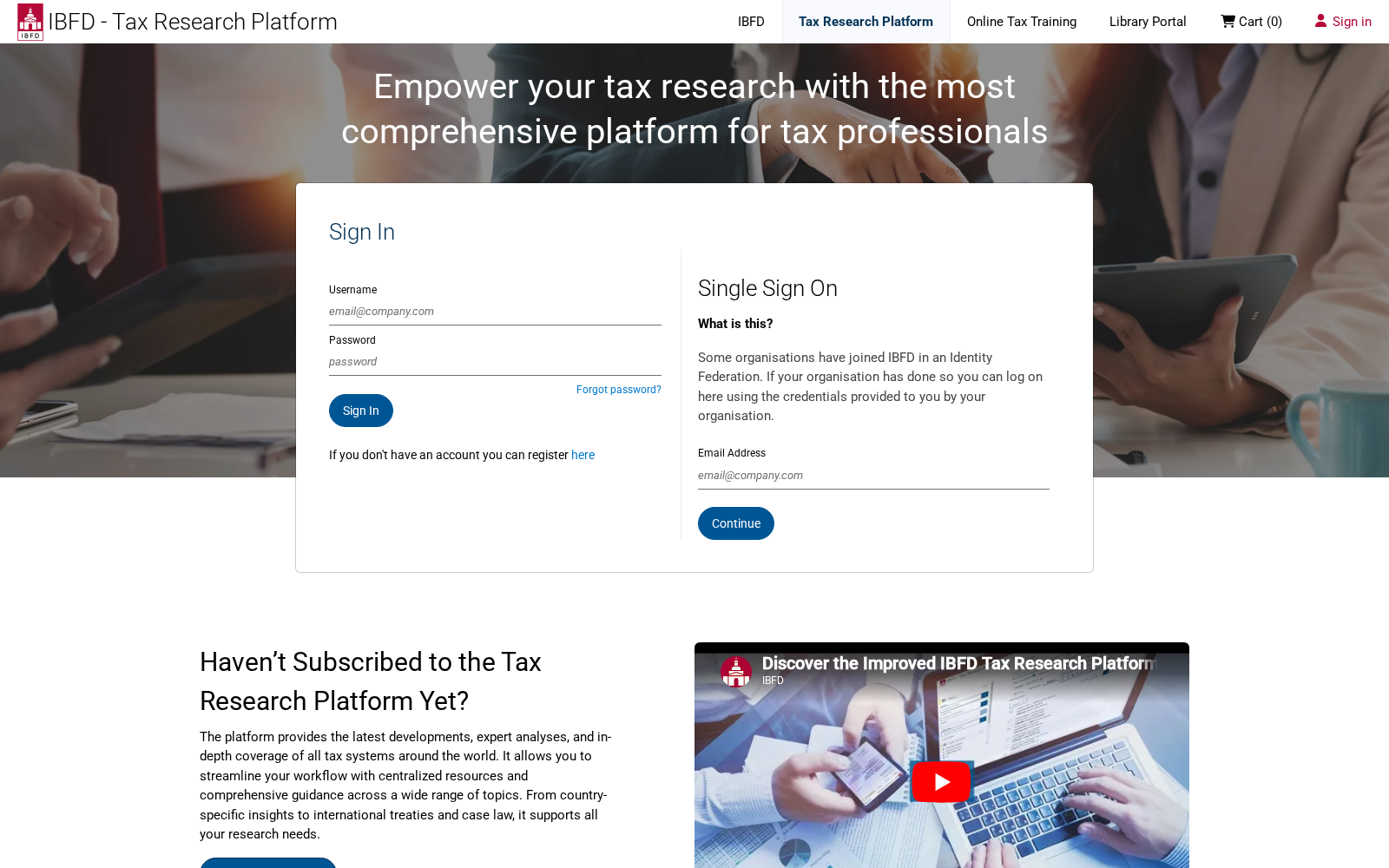 IBFD Tax Research Platform 数据集图片