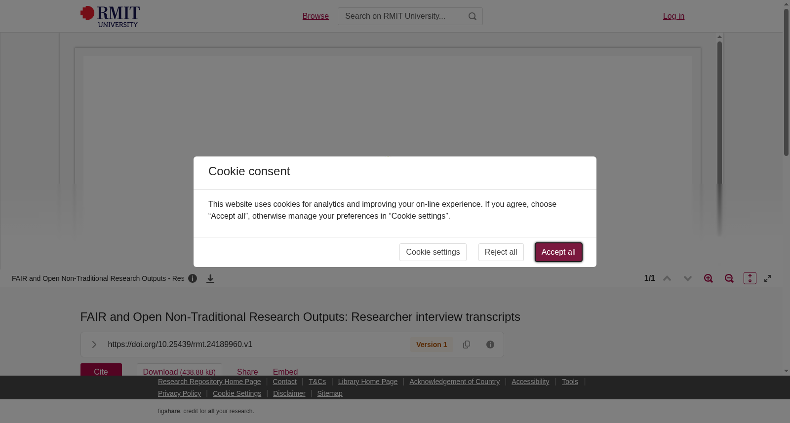 FAIR and Open Non-Traditional Research Outputs: Researcher interview transcripts 数据集图片