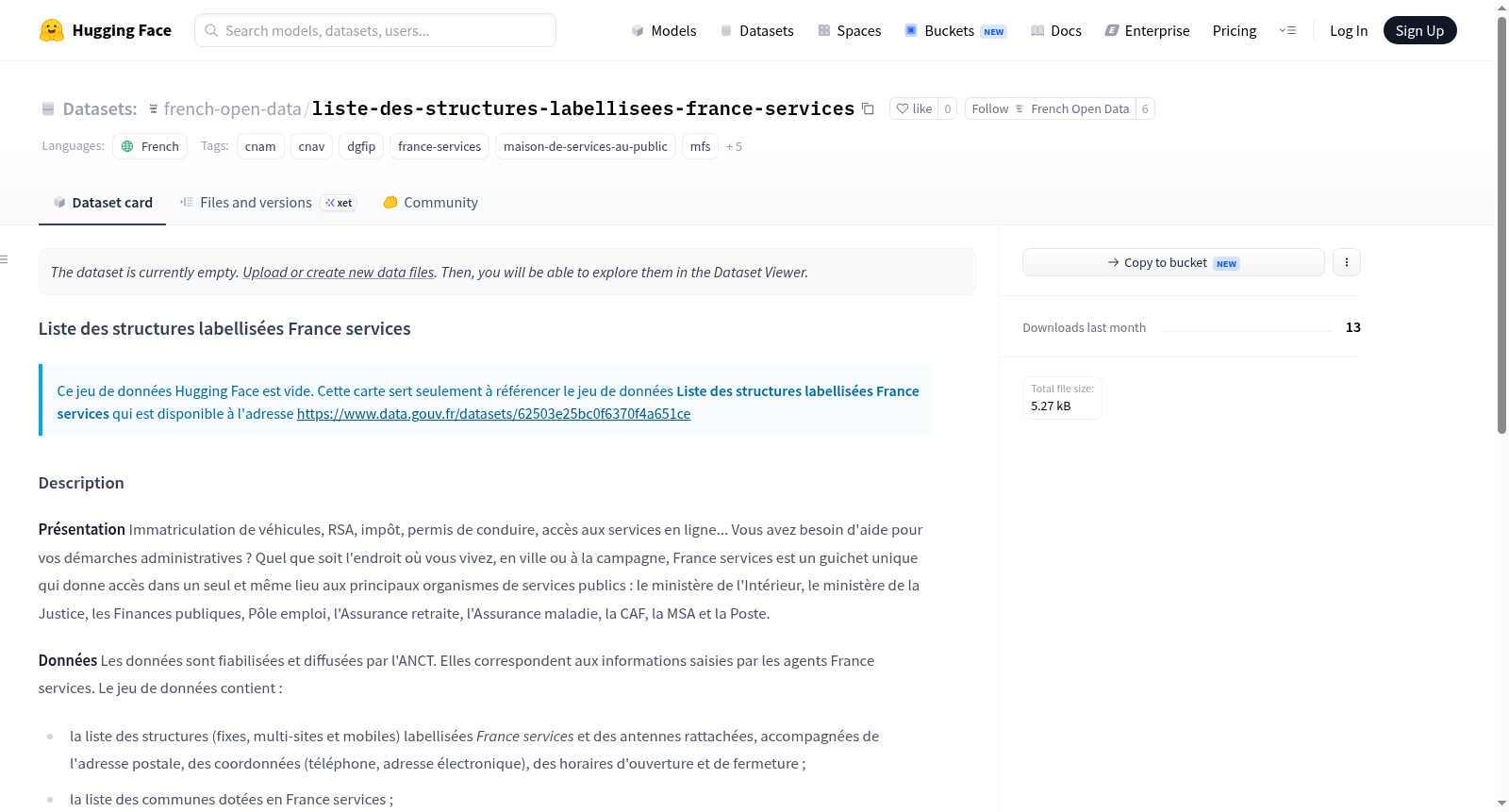 Data-Gouv-FR/liste-des-structures-labellisees-france-services 数据集图片