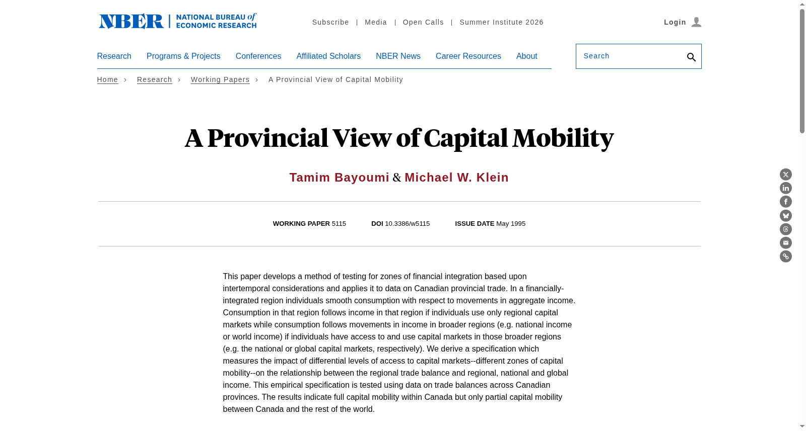 A Provincial View of Capital Mobility 数据集图片