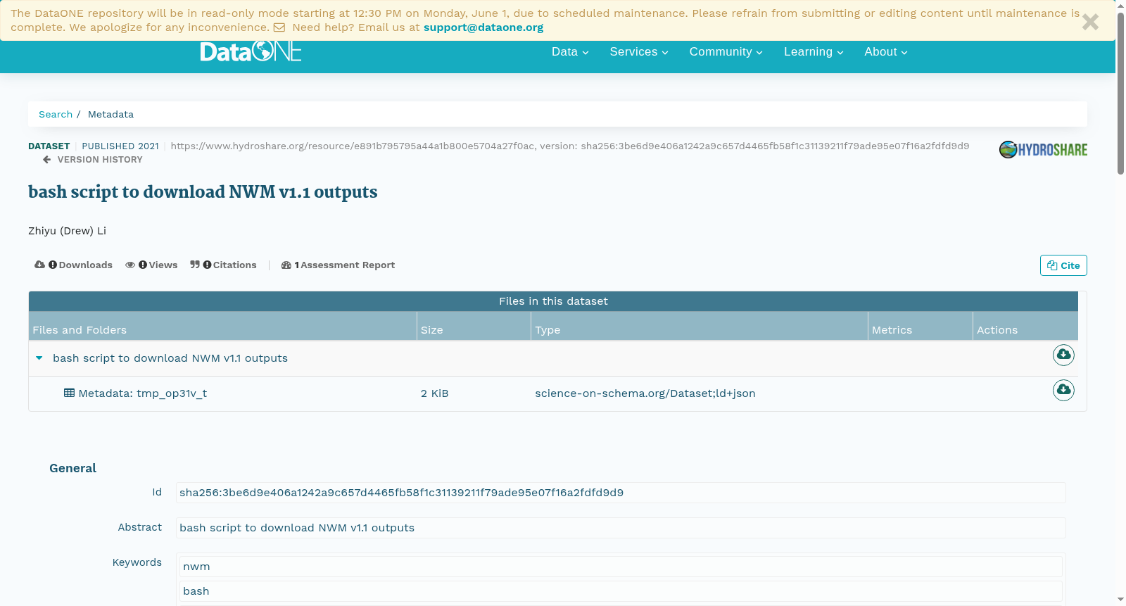 bash script to download NWM v1.1 outputs 数据集图片