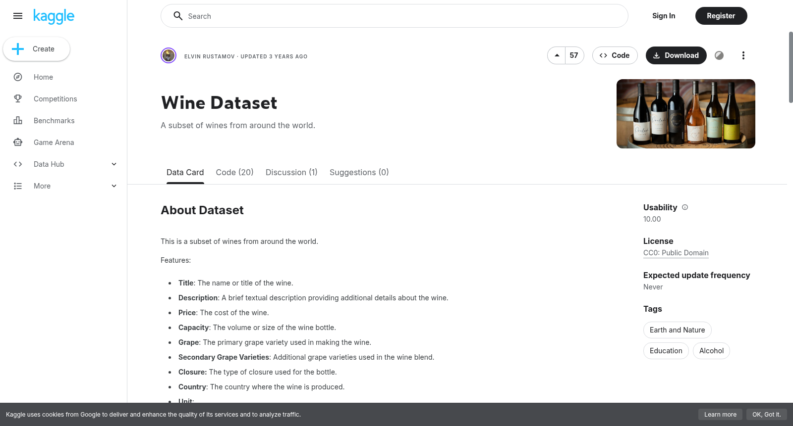 Wine Dataset 数据集图片