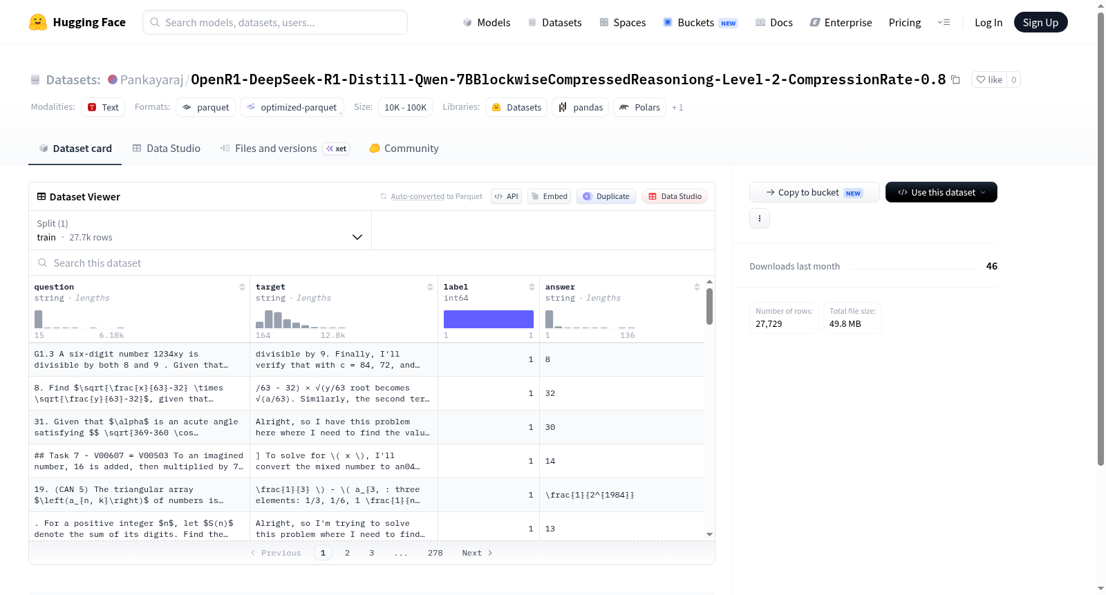 OpenR1-DeepSeek-R1-Distill-Qwen-7BBlockwiseCompressedReasoniong-Level-2-CompressionRate-0.8 数据集图片