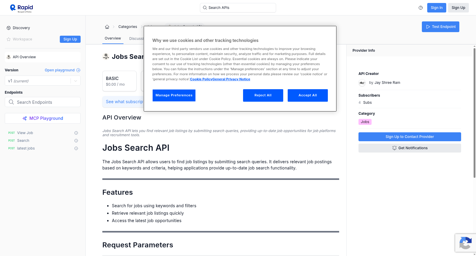 Jobs Search API 数据集图片