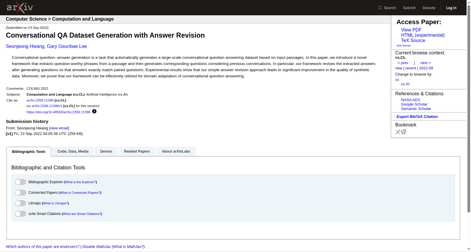 Conversational QA Dataset 数据集图片