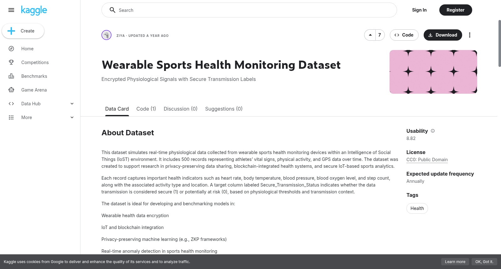 Wearable Sports Health Monitoring Dataset 数据集图片