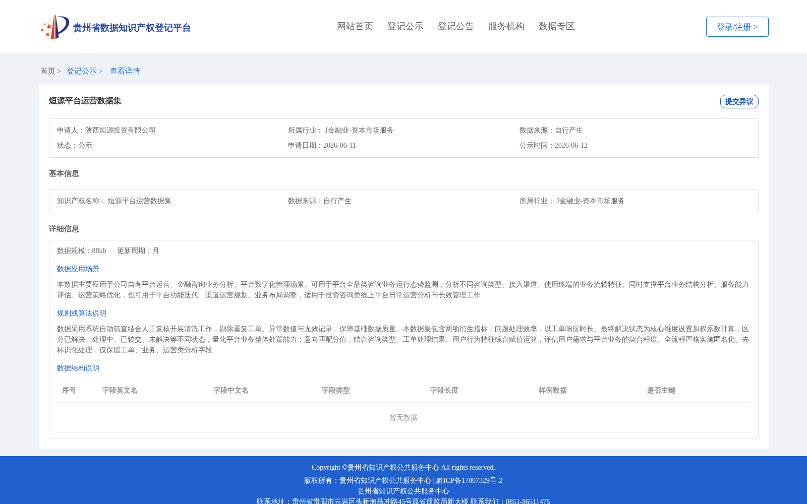 烜源平台运营数据集 数据集图片