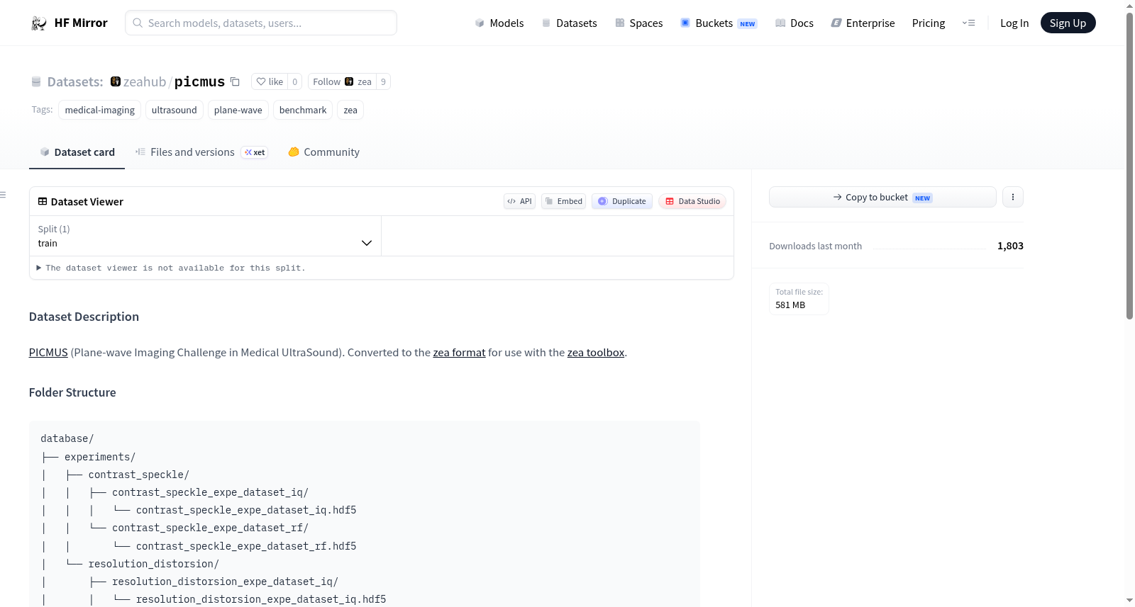 zeahub/picmus 数据集图片
