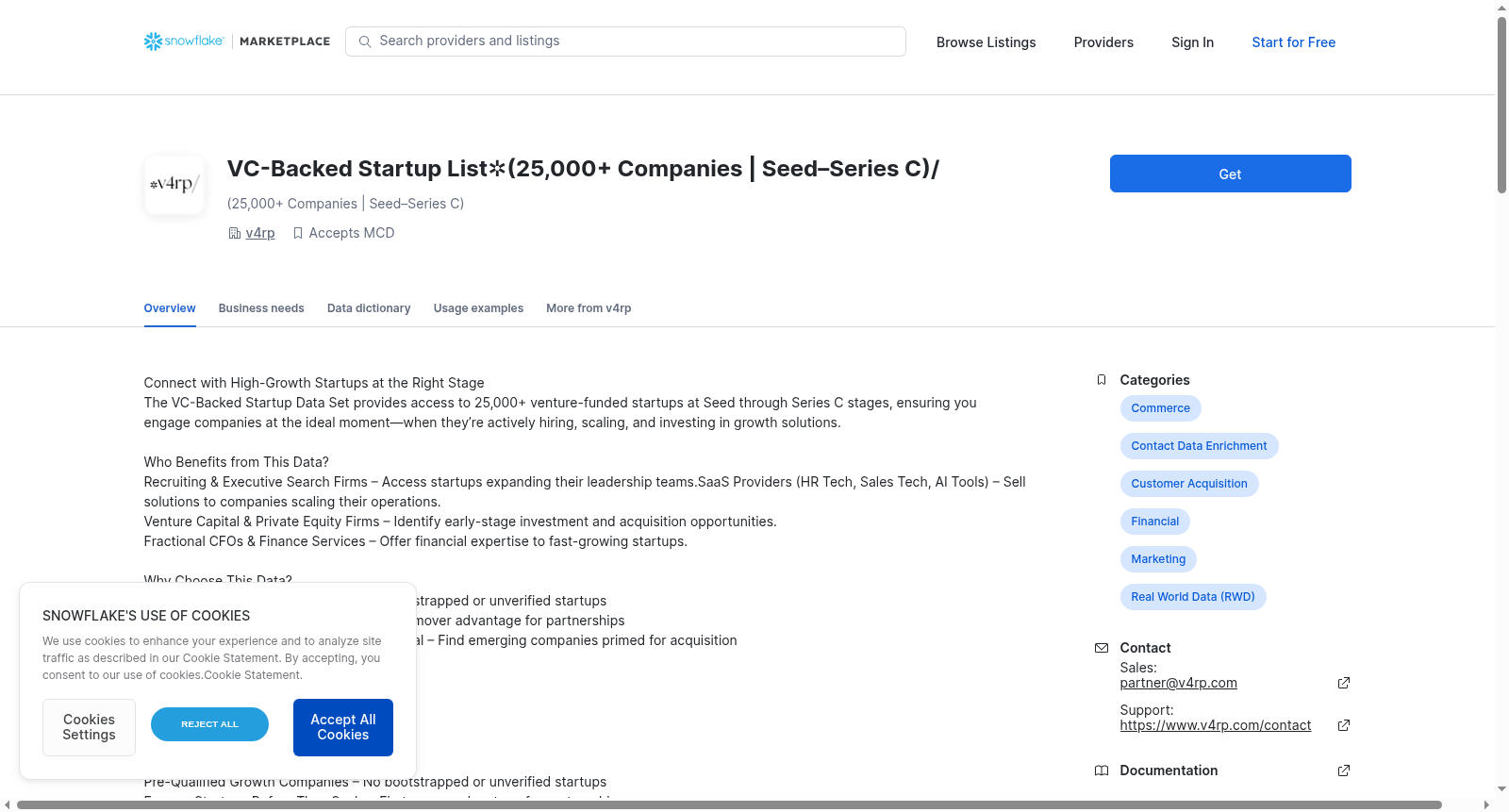 VC-Backed Startup List✲(25,000+ Companies | Seed–Series C)/ 数据集图片