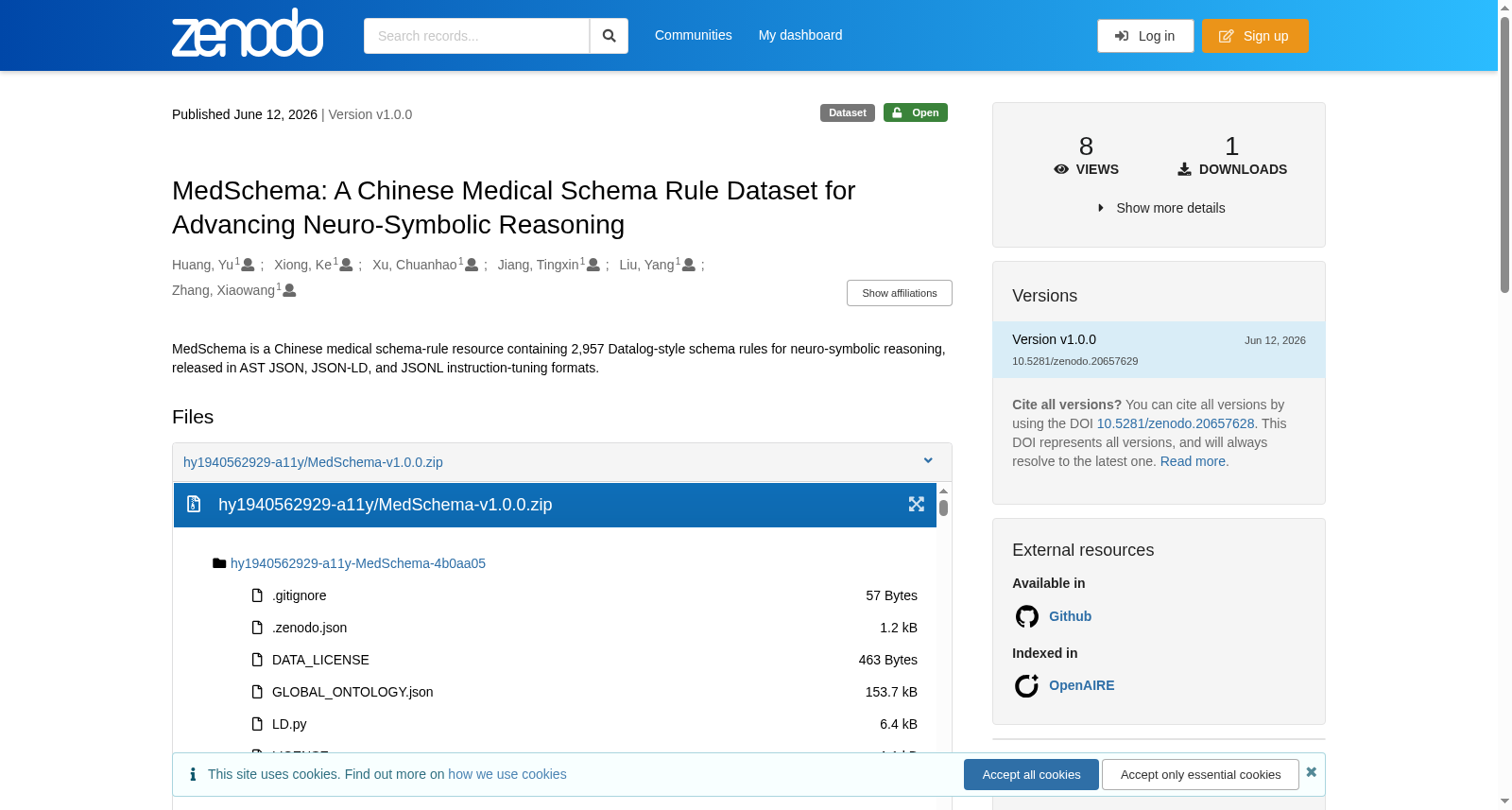 MedSchema: A Chinese Medical Schema Rule Dataset for Advancing Neuro-Symbolic Reasoning 数据集图片