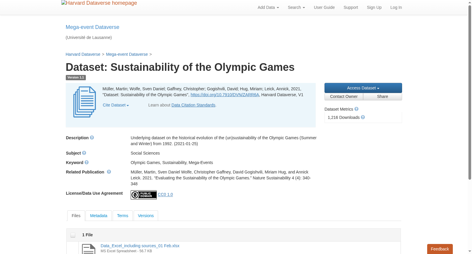 Dataset: Sustainability of the Olympic Games 数据集图片