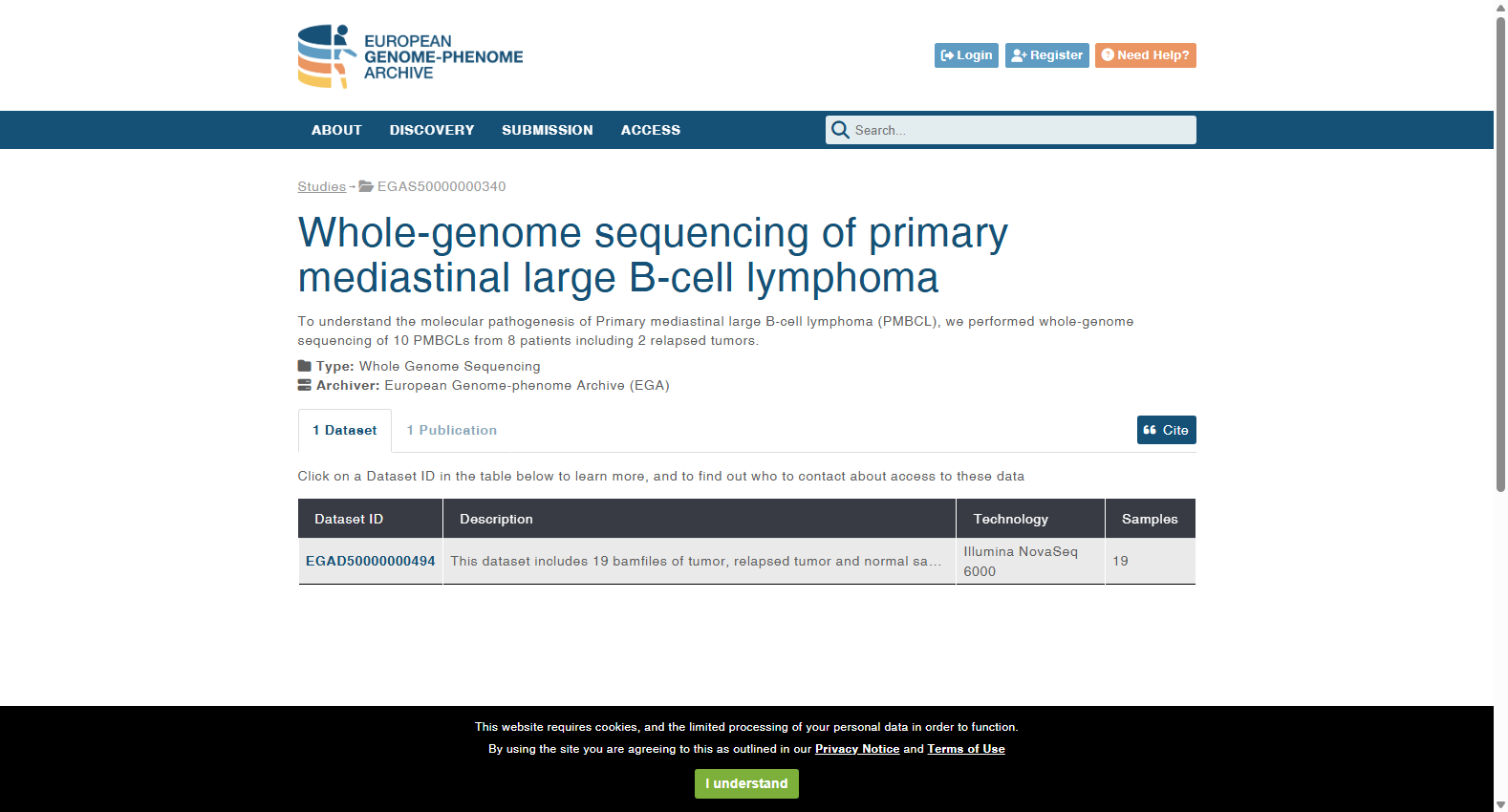 Whole-genome sequencing of primary mediastinal large B-cell lymphoma