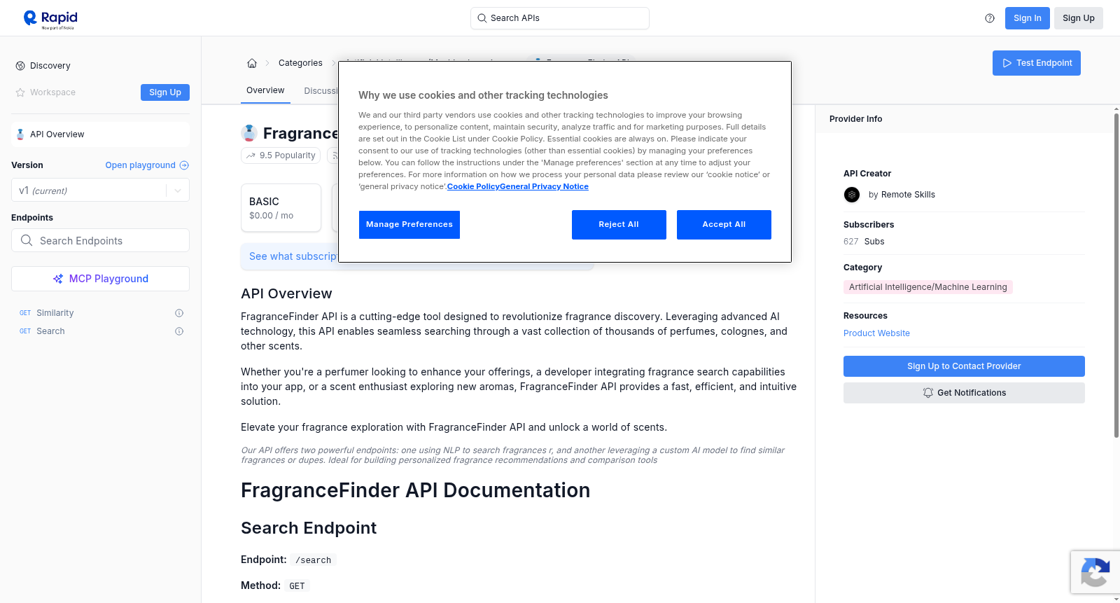 FragranceFinder API 数据集图片