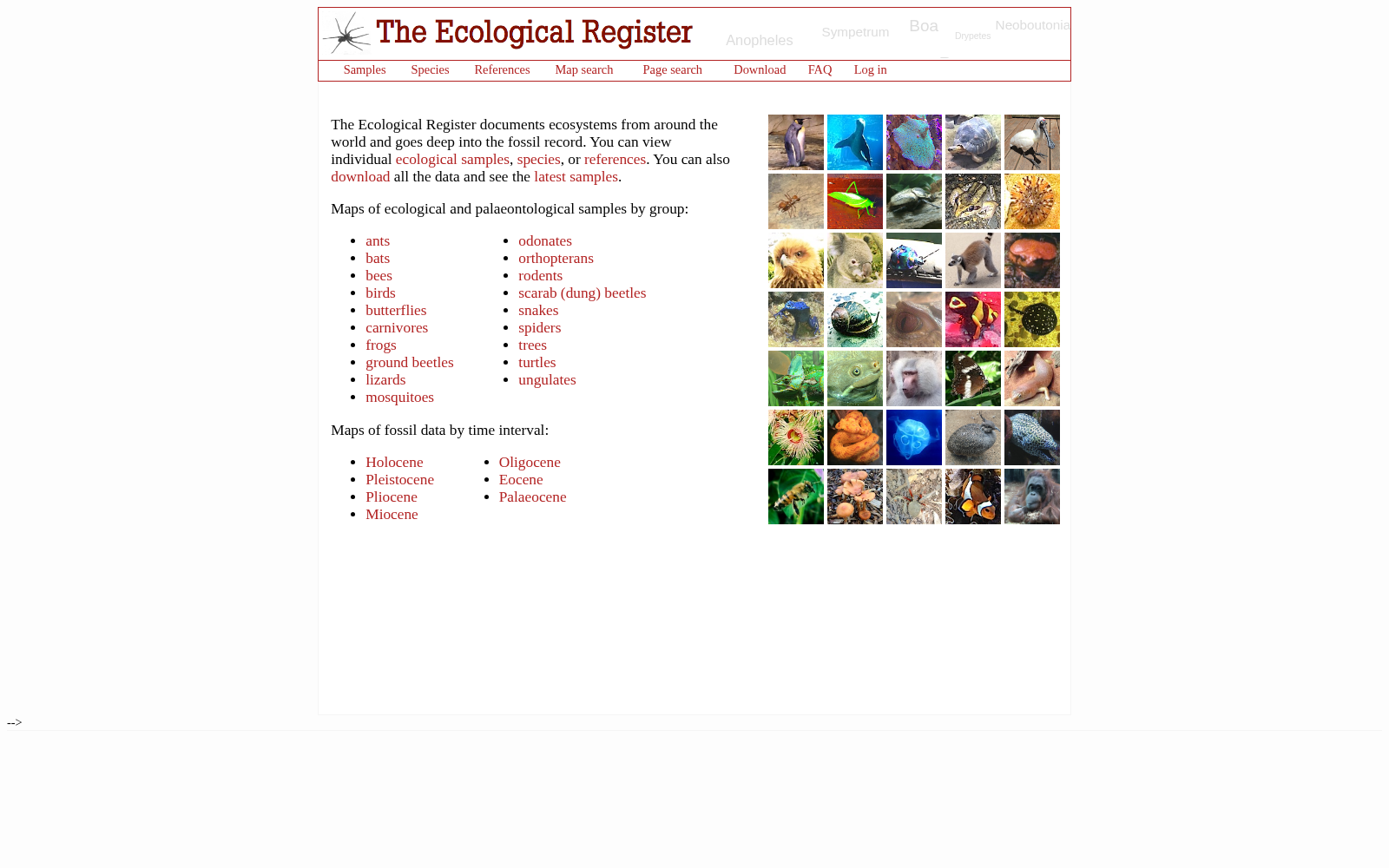 The Ecological Register 数据集图片
