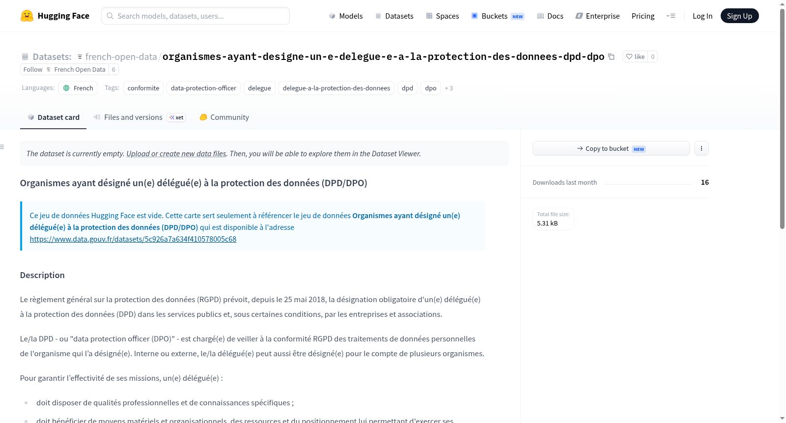 Data-Gouv-FR/organismes-ayant-designe-un-e-delegue-e-a-la-protection-des-donnees-dpd-dpo 数据集图片