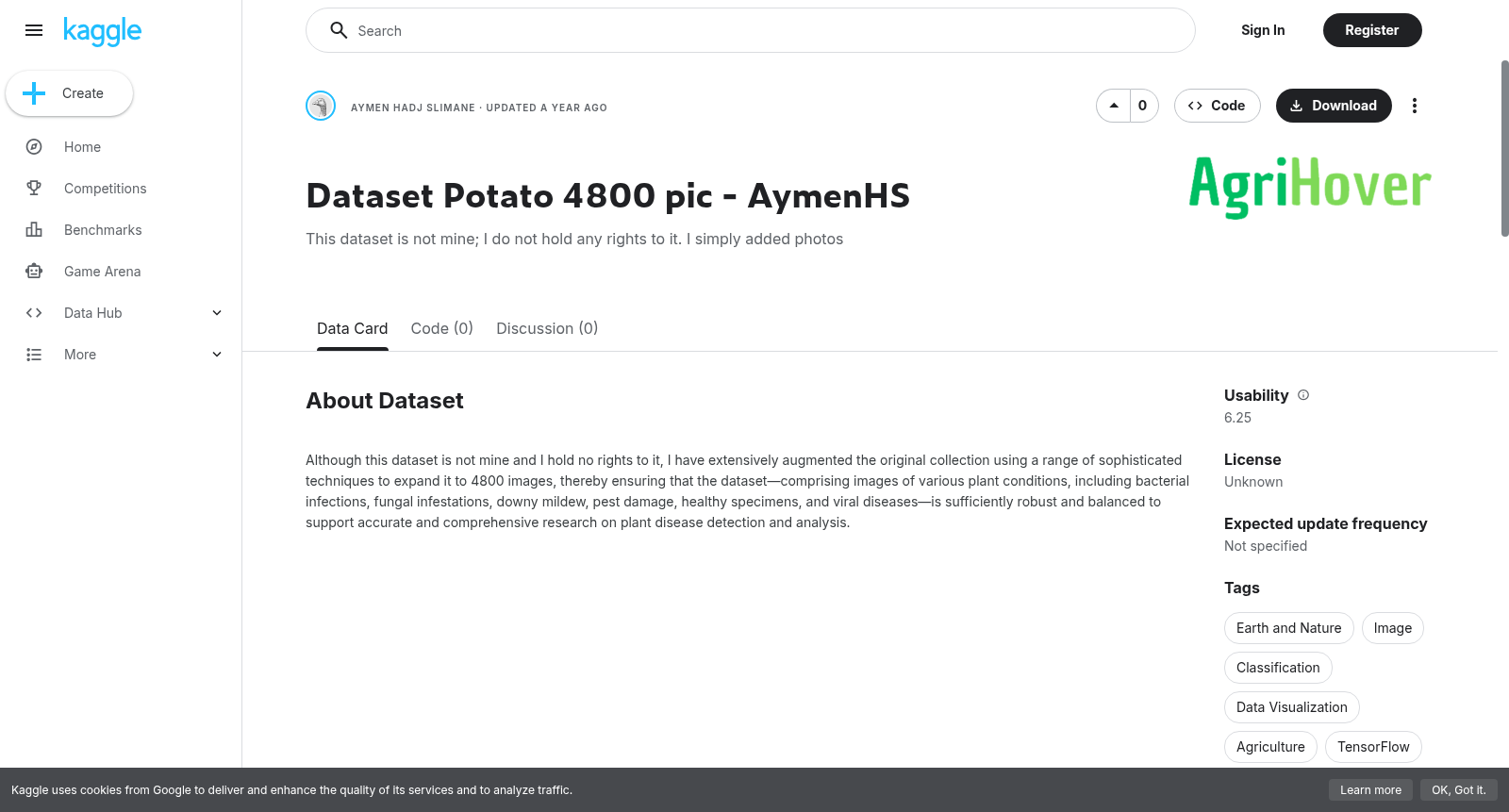 Dataset Potato 4800 pic - AymenHS 数据集图片
