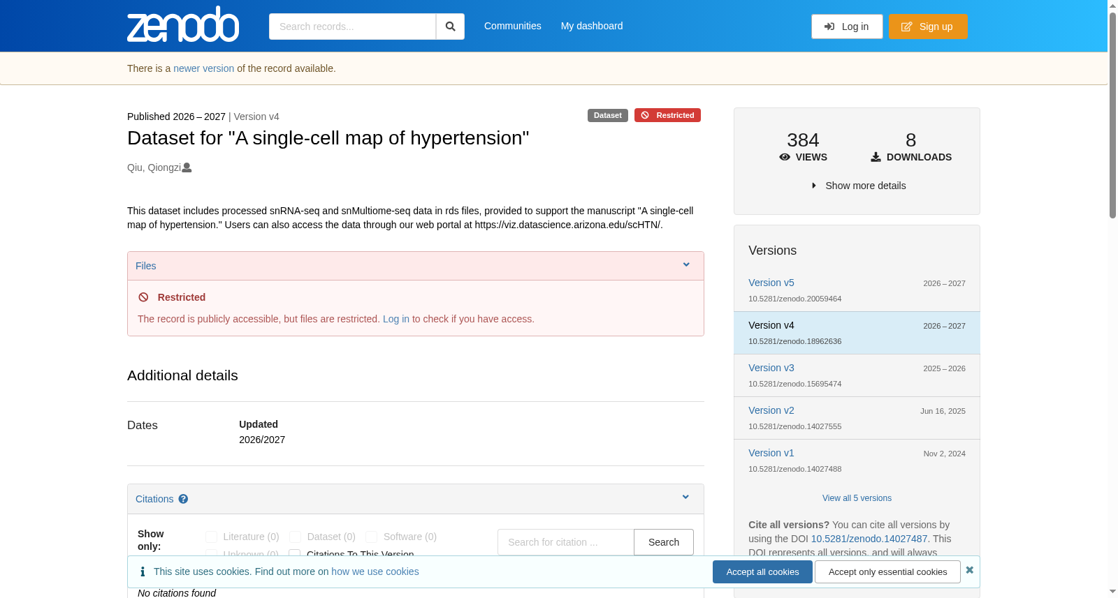 Dataset for "A single-cell map of hypertension" 数据集图片