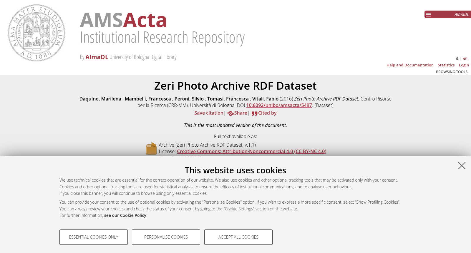 Zeri Photo Archive RDF Dataset 数据集图片